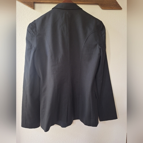 See By Chloe Womens Wool Black Three Button Collared Blazer Size 10 - Picture 7 of 7